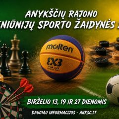 Šeštadienį – Anykščių rajono seniūnijų žaidynių finišas