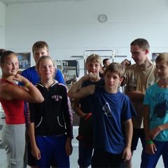 Anykščių sunkiaatlečiai stovyklavo prie jūros
