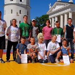 Anykščių imtynininkai dalyvavo Olimpinės dienos sporto renginiuose Vilniuje
