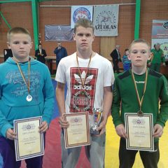 Imtynių čempionate anykštėnai iškovojo penkis medalius