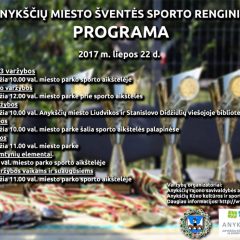 Anykščių miesto šventės sporto renginių programa ir nuostatai