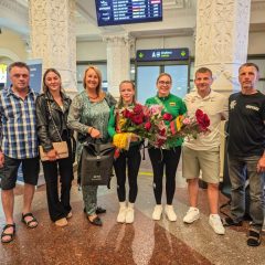 Olimpietė G. Dilytė sugrįžo į Lietuvą (FOTO)