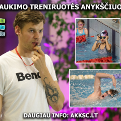 Išmėginkite AKKSC plaukimo treniruotes!