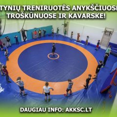 Prisijunk prie AKKSC imtynių treniruočių!
